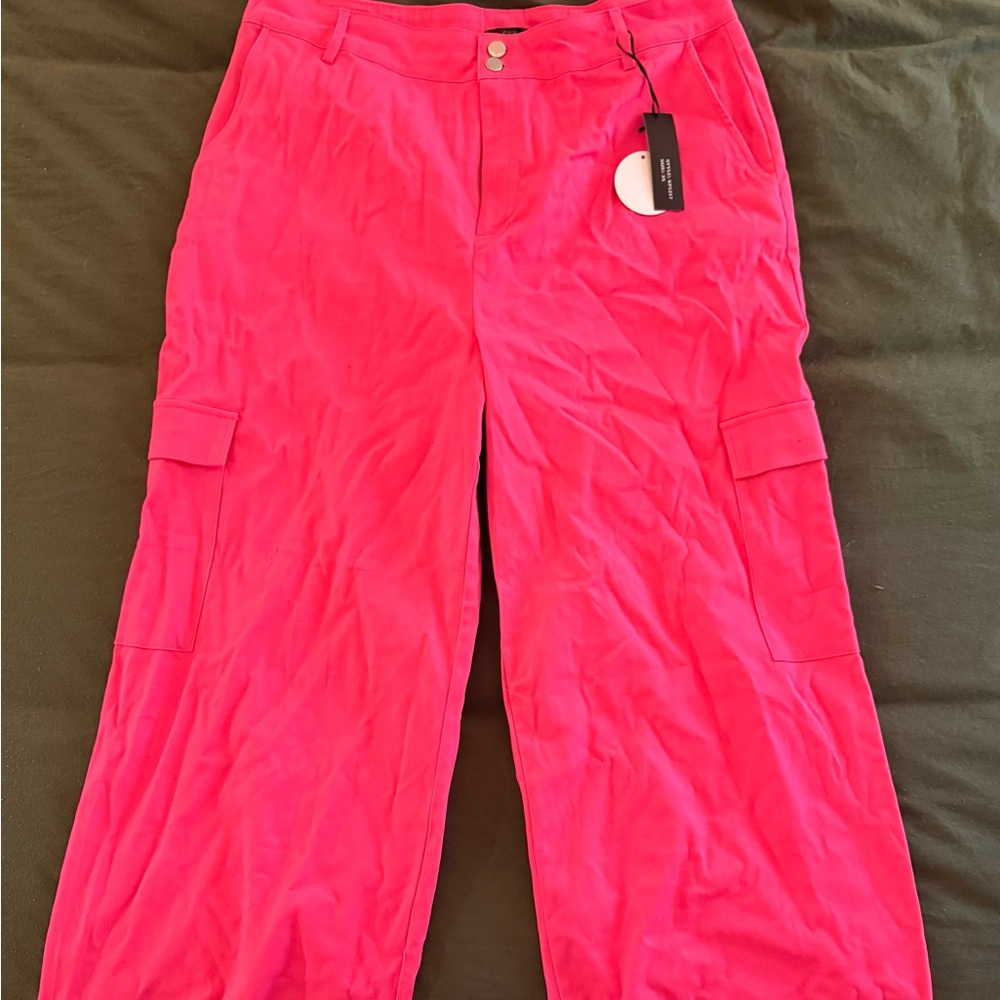 Women's Pink Straight Leg Pants